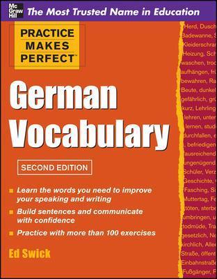 Practice Makes Perfect German Vocabulary - Ed Swick - cover