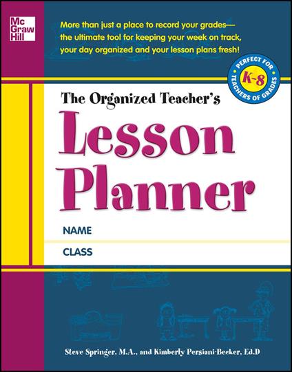 The Organized Teacher's Lesson Planner