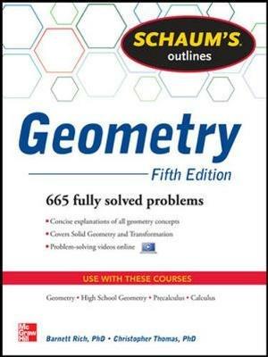 Schaum's outline of geometry: 665 solved problems. Con DVD - Christopher Thomas,Barnett Rich - copertina
