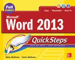 Microsoft® Word 2013 QuickSteps