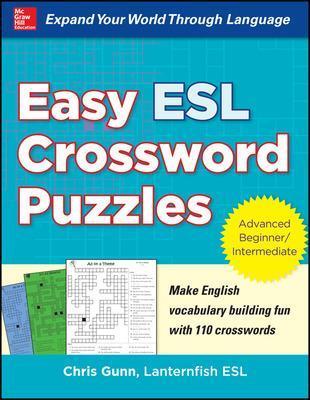Easy ESL Crossword Puzzles - Chris Gunn - cover