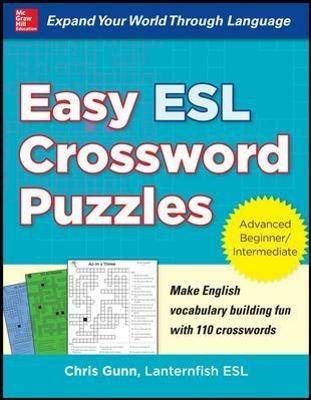 Easy ESL Crossword Puzzles - Chris Gunn - cover