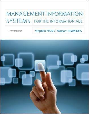 Loose Leaf for Management Information Systems for the Information Age - Stephen Haag,Maeve Cummings - cover