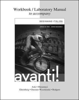 Workbook-laboratory manual to accompany Avanti! Beginning italian - Janice M. Aski,Diane Musumeci - copertina