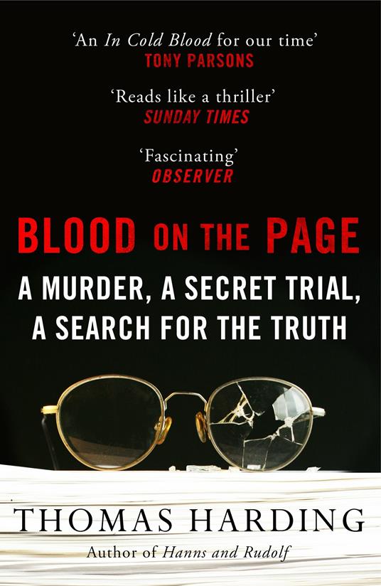 Blood on the Page: WINNER of the 2018 Gold Dagger Award for Non-Fiction - Thomas Harding - cover