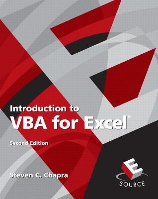 Introduction to VBA for Excel - Steven Chapra - cover