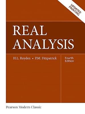 Real Analysis (Classic Version) - Halsey Royden,Patrick Fitzpatrick - cover