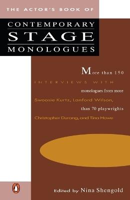 The Actor's Book of Contemporary Stage Monologues: More Than 150 Monologues from More Than 70 Playwrights - cover