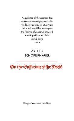 On the Suffering of the World - Arthur Schopenhauer - cover