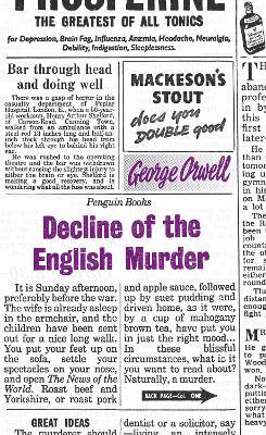 Decline of the English Murder - George Orwell - cover