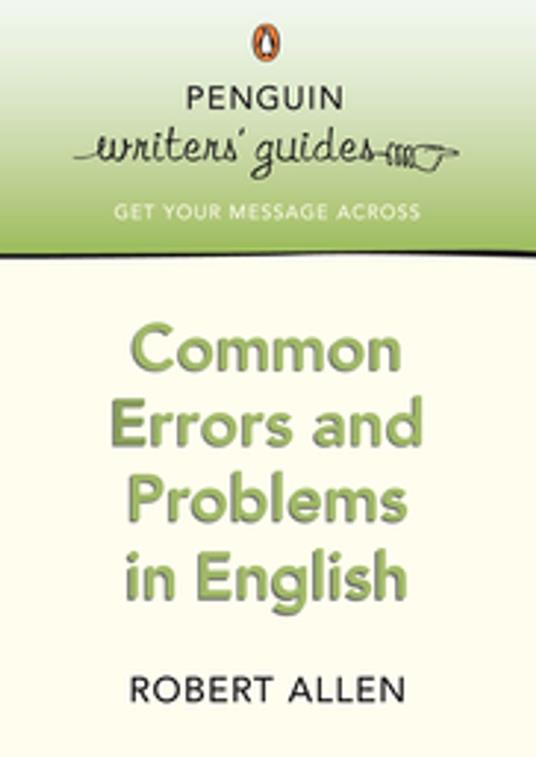 Common Errors and Problems in English