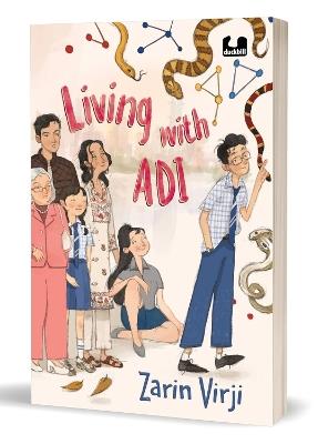 Living With Adi: A middle-grade novel about an autistic teenager navigating through life - Zarin Virji - cover