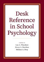Desk Reference in School Psychology