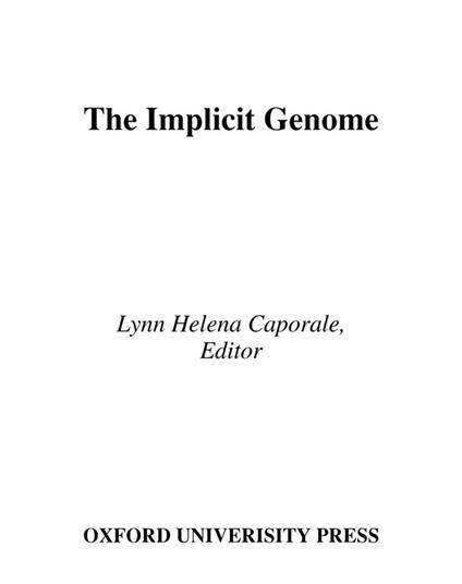 The Implicit Genome