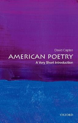 American Poetry: A Very Short Introduction - David Caplan - cover