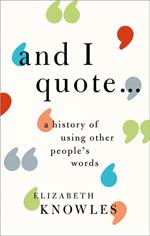 'And I quote...'