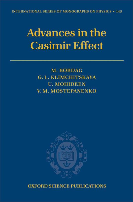 Advances in the Casimir Effect