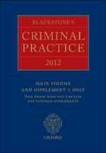 Blackstone's Criminal Practice 2012 (book only)