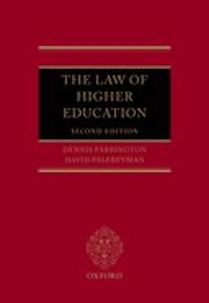 The Law of Higher Education