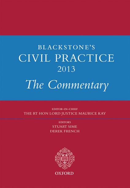 Blackstone's Civil Practice 2013: The Commentary
