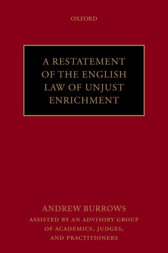 A Restatement of the English Law of Unjust Enrichment