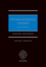 International Crimes: Volume I: Genocide