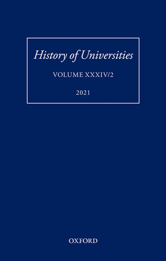 History of Universities: Volume XXXIV/2