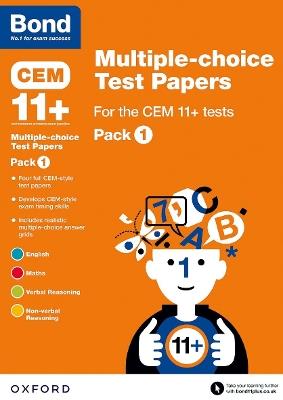 Bond 11+: Multiple-choice Test Papers for the CEM 11+ Tests Pack 1: Ready for the 2025 Cambridge Select Insight exam - Michellejoy Hughes,Bond 11+ - cover