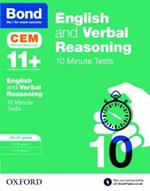 Bond 11+: English & Verbal Reasoning: CEM 10 Minute Tests: Ready for the 2024 exam: 10-11 years