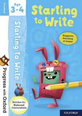 Progress with Oxford: Starting to Write Age 3-4 - Sarah Snashall - cover