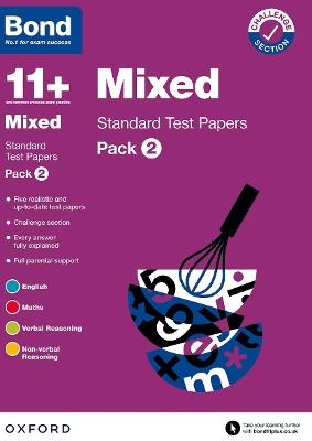 Bond 11+: Bond 11+ Mixed Standard Test Papers: Pack 2 - Various - cover