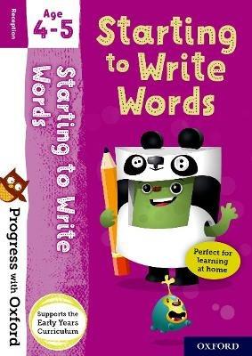 Progress with Oxford: Starting to Write Words - Eileen Jones - cover