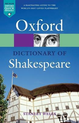 A Dictionary of Shakespeare - Stanley Wells - cover