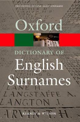 A Dictionary of English Surnames - cover