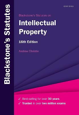 Blackstone's Statutes on Intellectual Property - Andrew Christie - cover