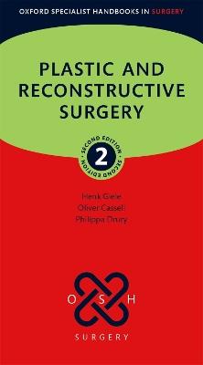 Plastic and Reconstructive Surgery - Henk Giele,Oliver Cassell,Philippa Drury - cover
