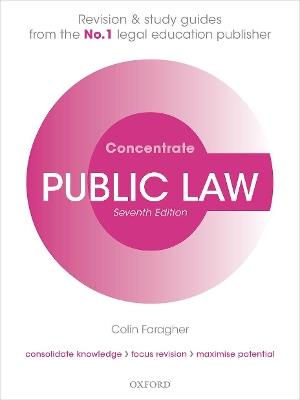 Public Law Concentrate: Law Revision and Study Guide - Colin Faragher - cover