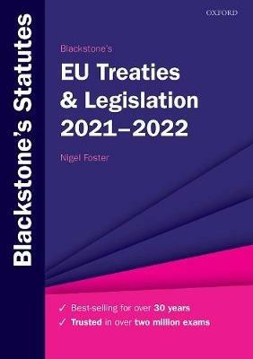 Blackstone's EU Treaties & Legislation 2021-2022 - cover