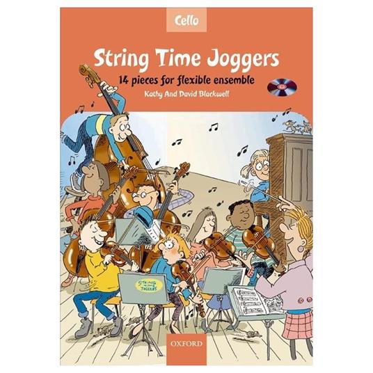  String Time Joggers + CD - 14 pieces for  flexible ensemble - violoncello - copertina