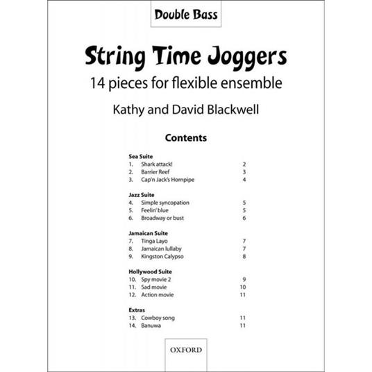  String Time Joggers + CD - Double Bass - CONTRABBASSO - Blackwell - copertina