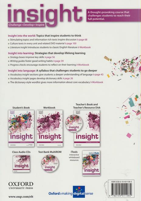  Insight. Intermediate. Student's book-Workbook. Per le Scuole superiori - 2