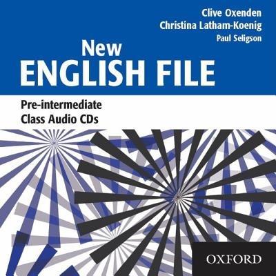 New English File Pre-intermediate: Class Audio CDs (3) - Clive Oxenden,Christina Latham-Koenig - cover