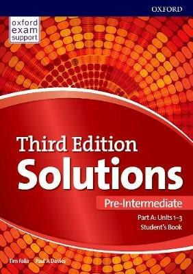 Solutions: Pre-Intermediate: Student's Book A Units 1-3: Leading the way to success - Paul Davies,Tim Falla - cover
