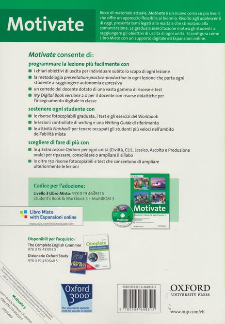 Motivate. Student's book-Workbook. Per le Scuole superiori. Con Multi-ROM. Con espansione online. Vol. 3 - Ben Wetz - 2