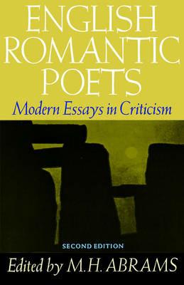 English Romantic Poets: Modern Essays in Criticism - cover