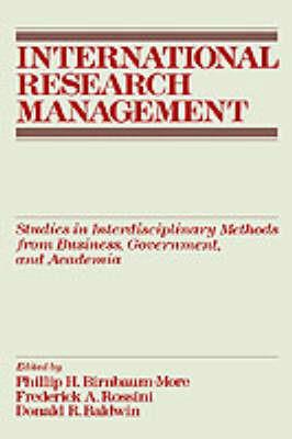 International Research Management - cover