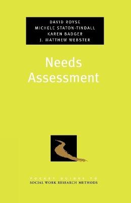 Needs Assessment - David Royse,Michele Staton-Tindall,Karen Badger - cover