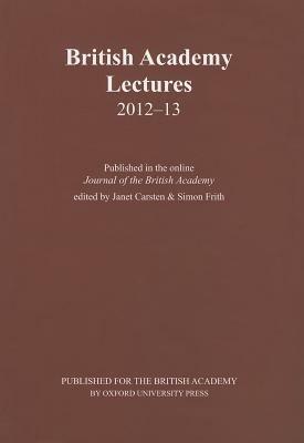 British Academy Lectures 2012-13 - cover