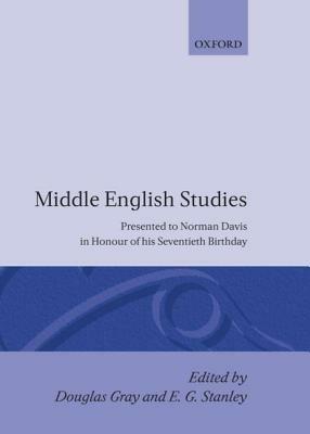 Middle English Studies: Presented to Norman Davis in Honour of his Seventieth Brithday - cover