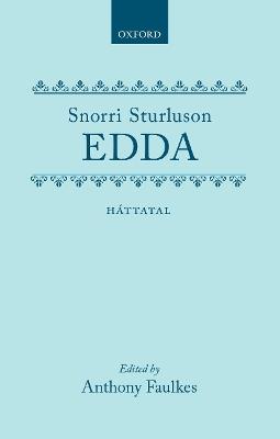Edda Hattatal Snorri Sturluson - Editor - cover
